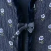 Gilet matelassé à motif floral