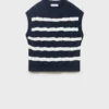 Gilet tricoté tressé Gilet tricoté tressé