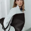 Grand sac à bandoulière en cuir Grand sac à bandoulière en cuir
