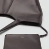 Grand sac à bandoulière en cuir Grand sac à bandoulière en cuir