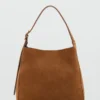 Grand sac cabas en cuir suédé Grand sac cabas en cuir suédé