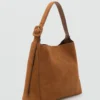 Grand sac cabas en cuir suédé Grand sac cabas en cuir suédé