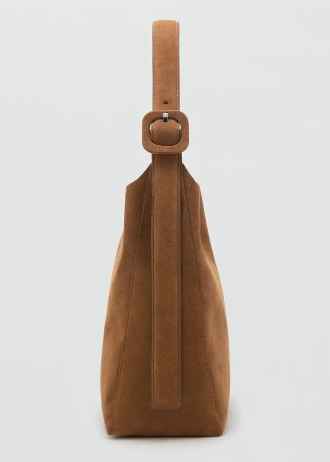 Grand sac cabas en cuir suédé Grand sac cabas en cuir suédé