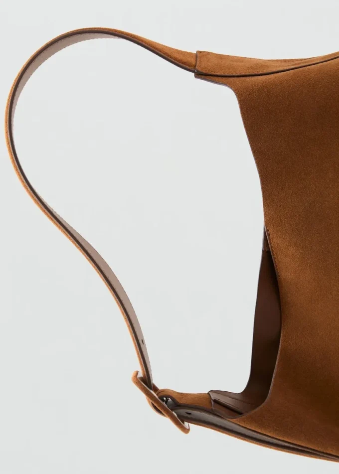 Grand sac cabas en cuir suédé Grand sac cabas en cuir suédé