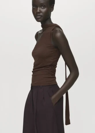 Haut asymétrique à foulard