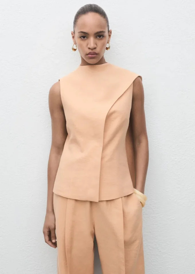 Haut asymétrique à foulard
