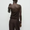 Haut à bretelles en dentelle