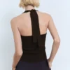 Haut dos nu en maille