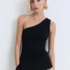 Haut drapé asymétrique