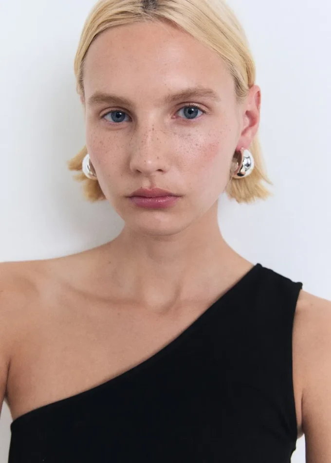 Haut drapé asymétrique