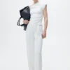 Haut en coton avec encolure asymétrique