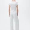 Haut en coton avec encolure asymétrique