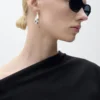 Haut en coton avec encolure asymétrique