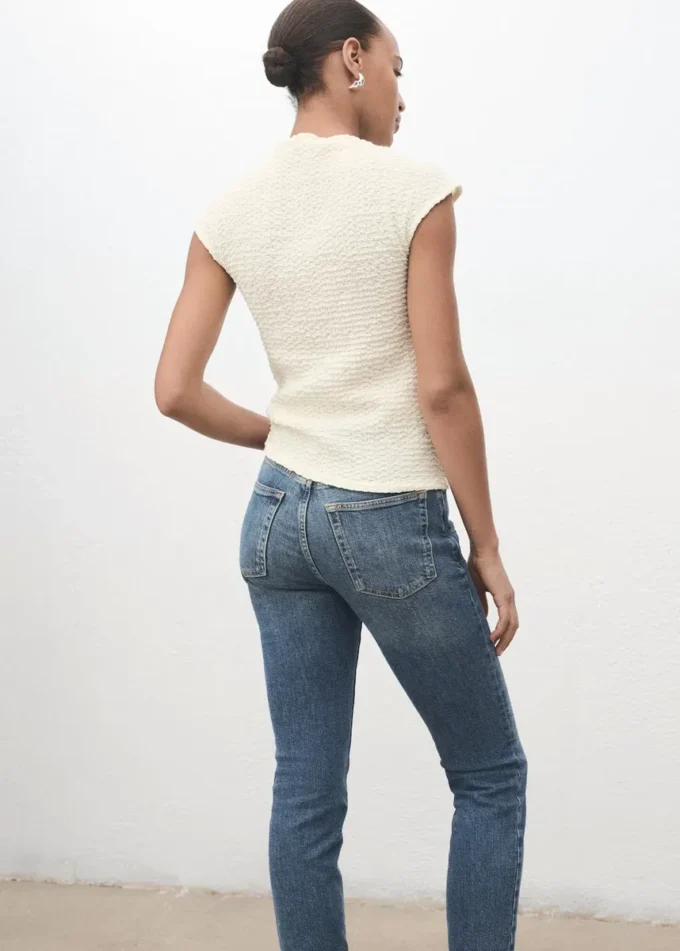 Haut en coton texturé Haut en coton texturé