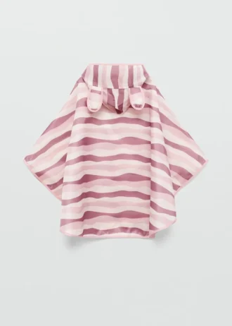Imperméable rayé avec oreilles