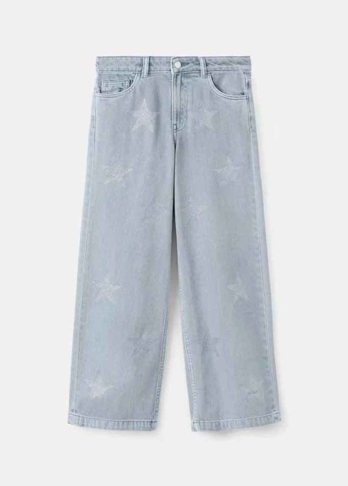 Jean avec détails étoiles pailletées Jean avec détails étoiles pailletées