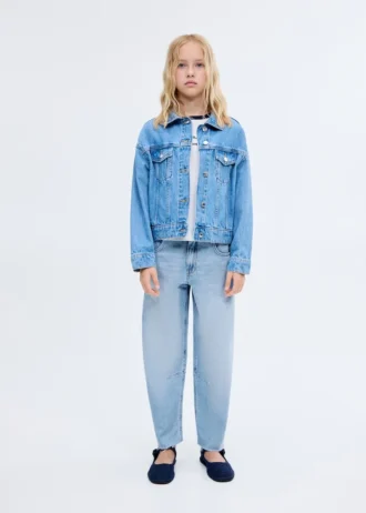 Jean ballon taille mi-haute