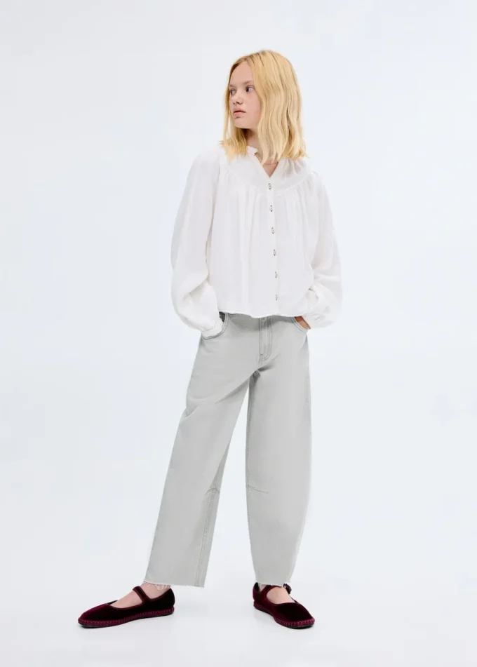 Jean ballon taille mi-haute Jean ballon taille mi-haute