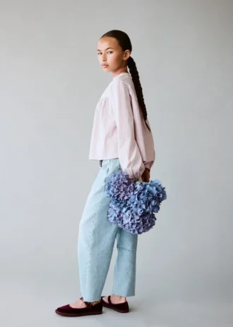 Jean ballon taille mi-haute