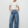 Jean ballon taille mi-haute Jean ballon taille mi-haute