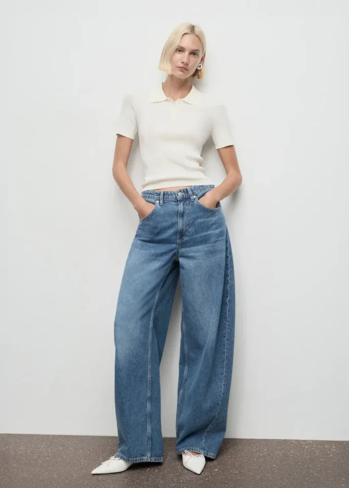 Jean ballon taille mi-haute Jean ballon taille mi-haute