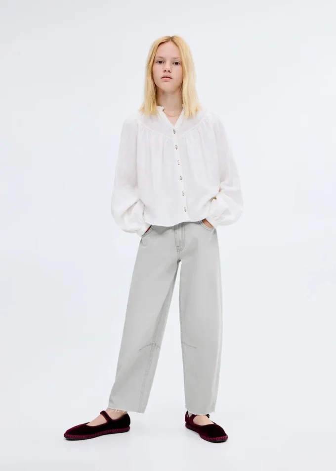 Jean ballon taille mi-haute Jean ballon taille mi-haute