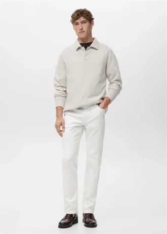 Jean blanc slim Jan