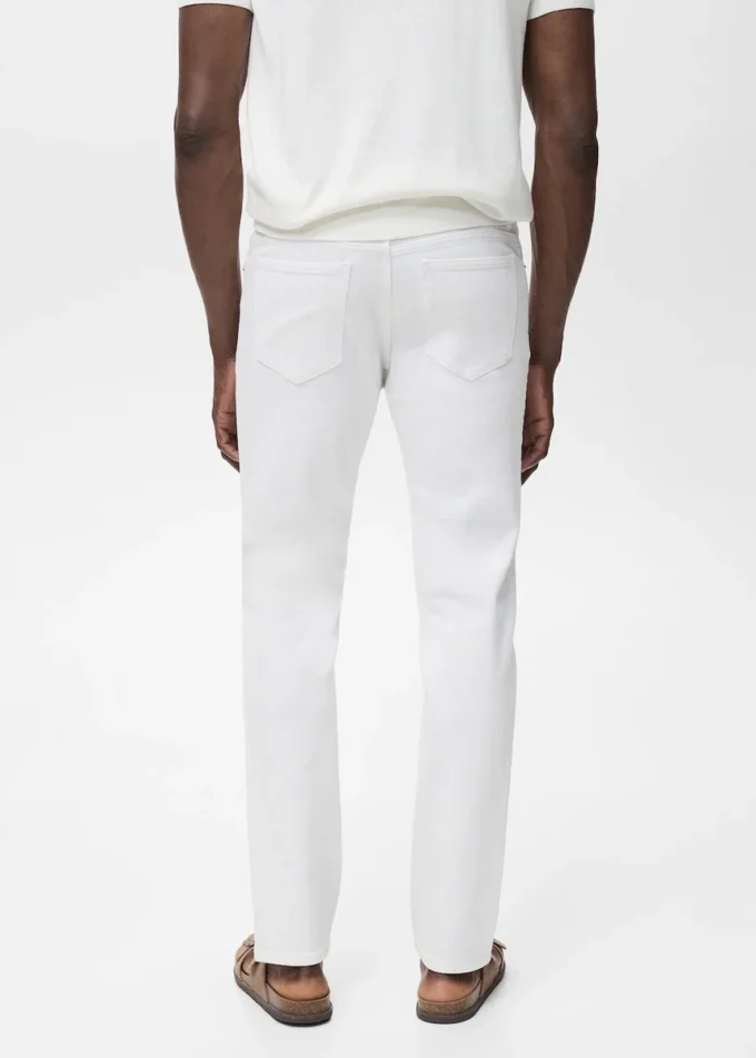 Jean blanc slim Jan