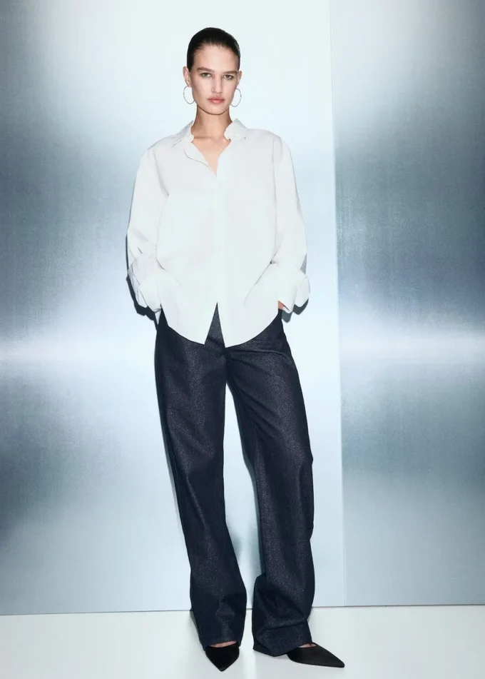 Jean droit brillant Jean droit brillant