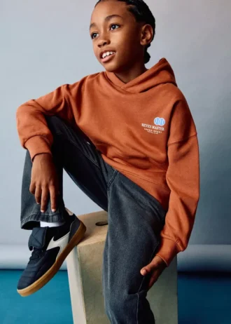 Sweat-shirt en coton imprimé