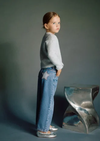 Jean droit en coton Jean droit en coton