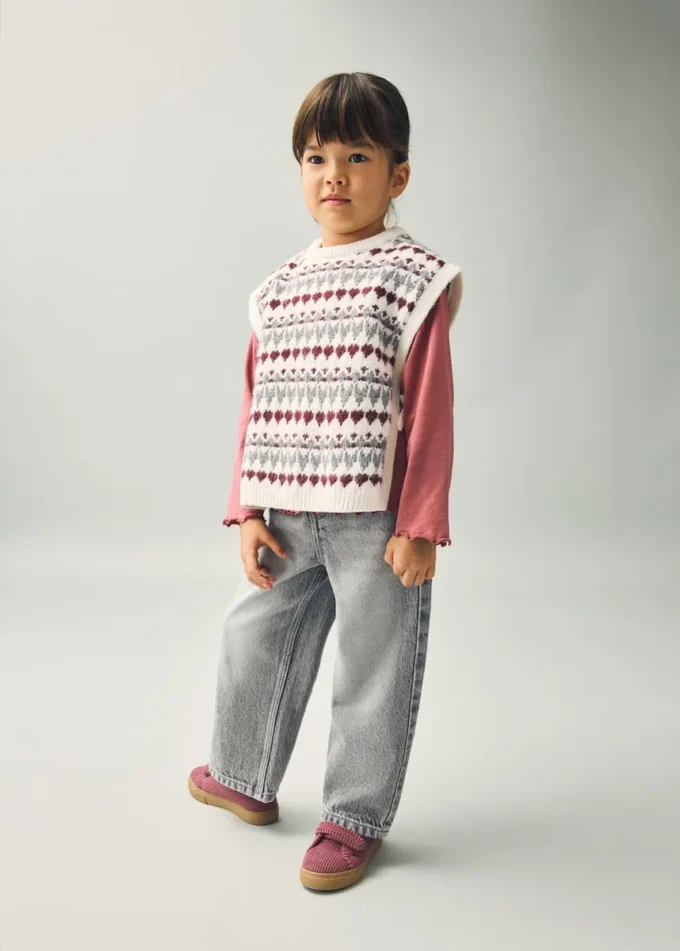 Jean droit en coton Jean droit en coton