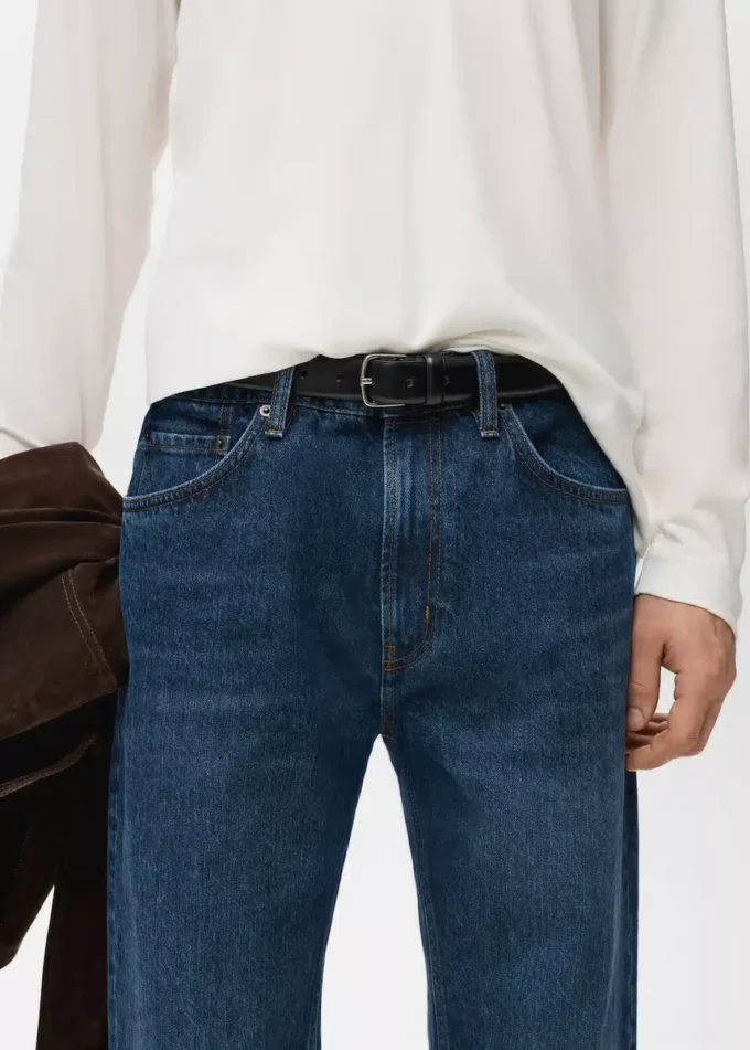 Jean droit Moby délavé foncé Jean droit Moby délavé foncé