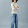 Jean droit taille moyenne Jean droit taille moyenne