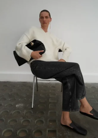 Jean droit taille moyenne