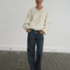 Jean droit taille moyenne Jean droit taille moyenne