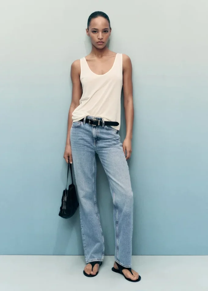 Jean droit taille moyenne Matilda Jean droit taille moyenne Matilda