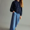 Jean à jambes larges avec clous Jean à jambes larges avec clous