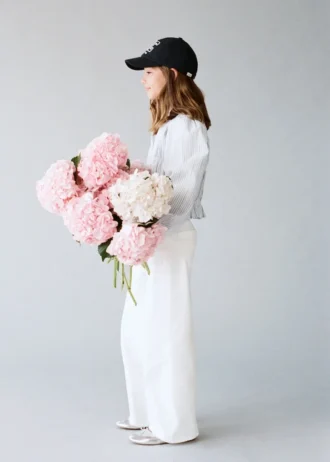 Blouse en coton rayé