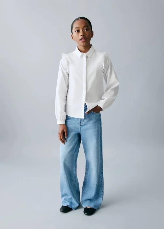 Chemise à volants