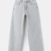 Jean à jambes larges et strass