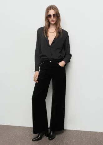 Jean large en velours Jean large en velours