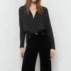 Jean large en velours Jean large en velours