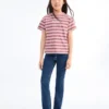 Jean skinny taille basse effiloché