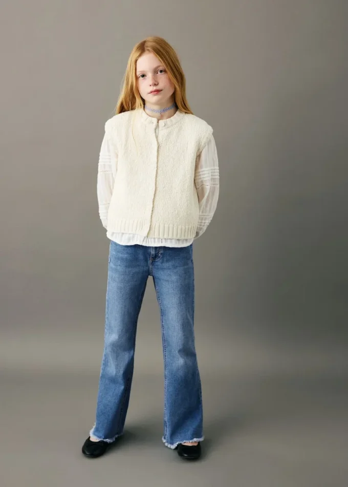 Jean skinny taille basse effiloché Jean skinny taille basse effiloché