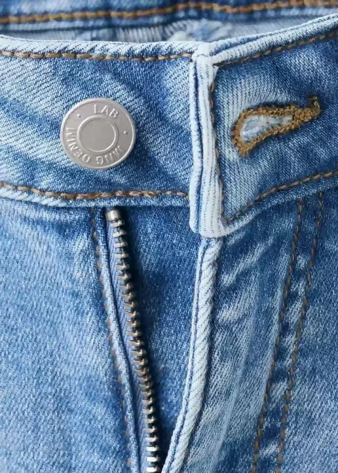 Jean skinny taille basse effiloché Jean skinny taille basse effiloché