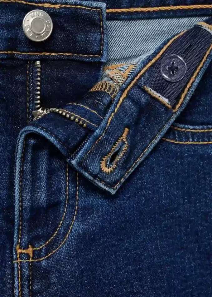 Jean skinny taille basse effiloché