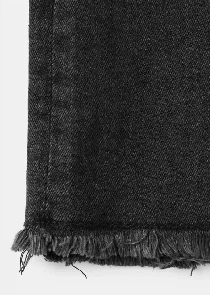 Jean skinny taille basse effiloché