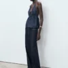 Jean taille basse à jambes larges Jean taille basse à jambes larges