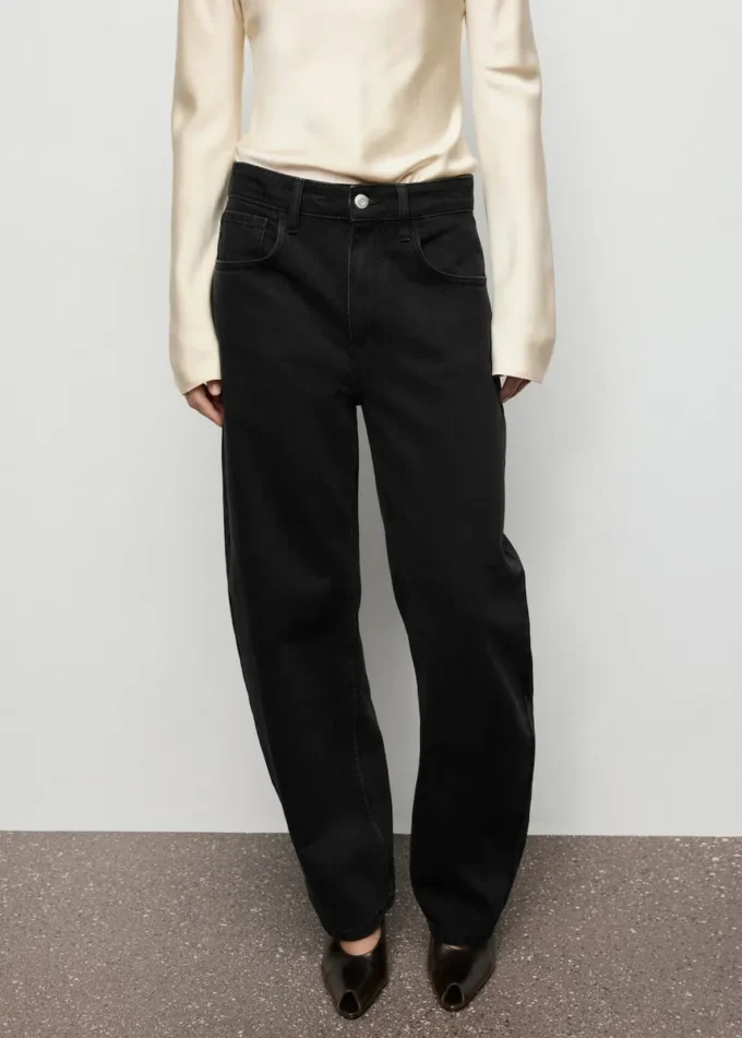 Jean taille haute coupe barillet Jean taille haute coupe barillet
